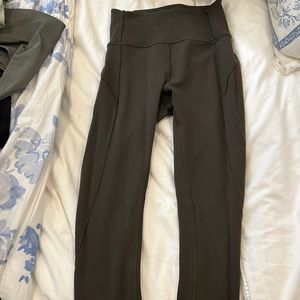 Dark Olive Speed Up Tights